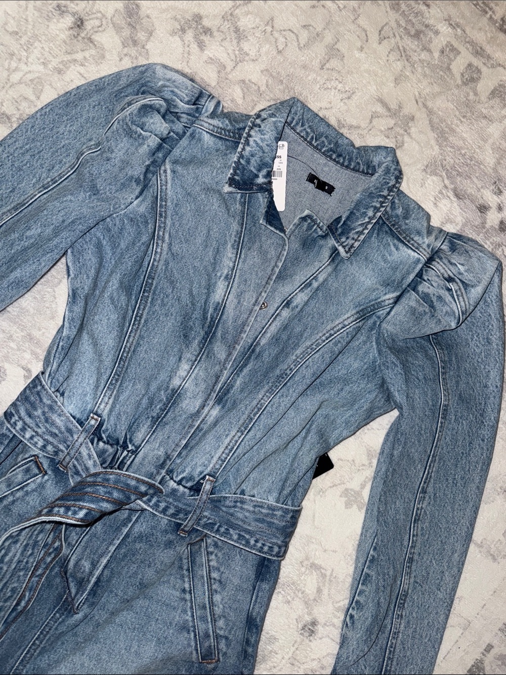 NWT- Express- Denim jumpsuit - Picture 2 of 2
